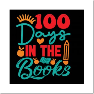 100 Days In The Books Posters and Art